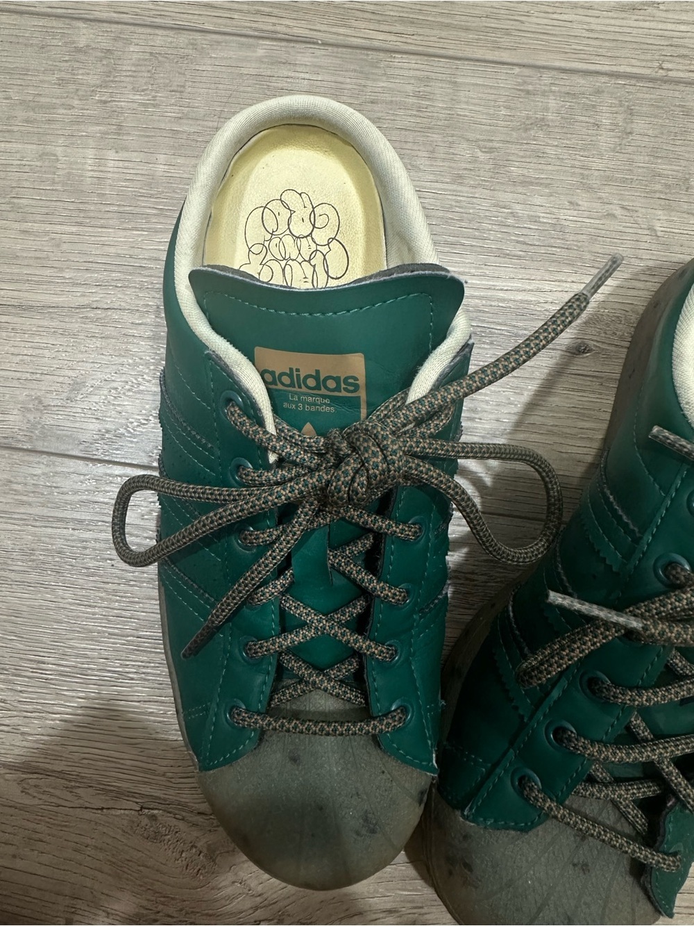 Adidas Superstar Mule ‘Plant and Grow’ in Collegiate Green slip on vegan - Picture 7 of 8